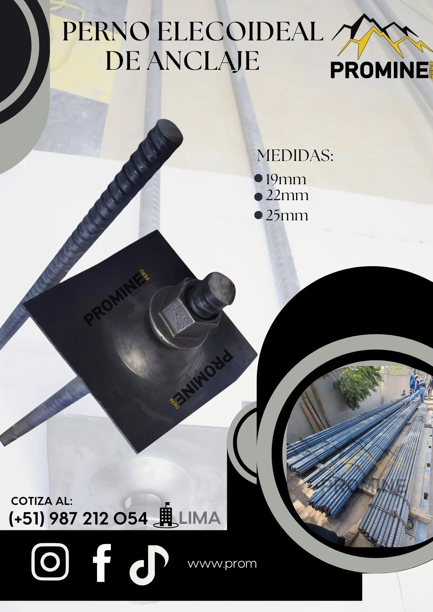 Perno Elecoideal de Anclaje 