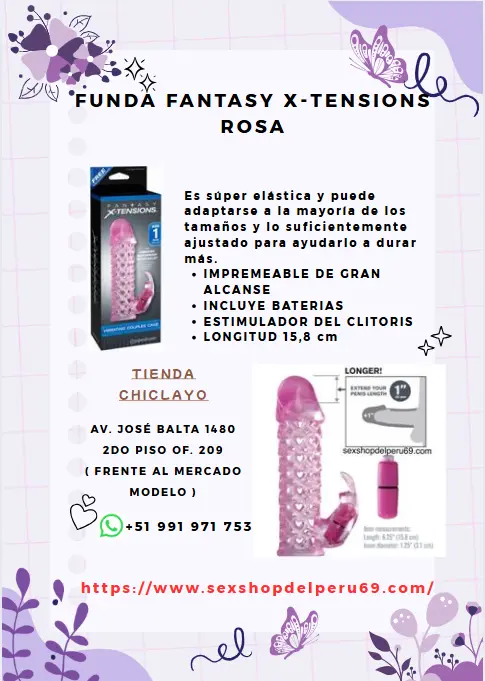 FUNDA FANTASY X-TENSIONS ROSA