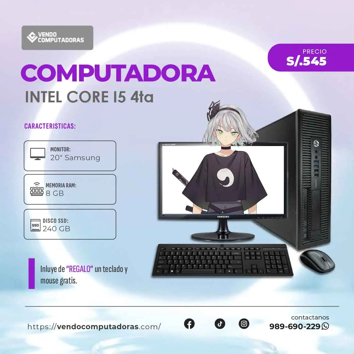  Potencia Garantizada Computadoras listas para trabajar 