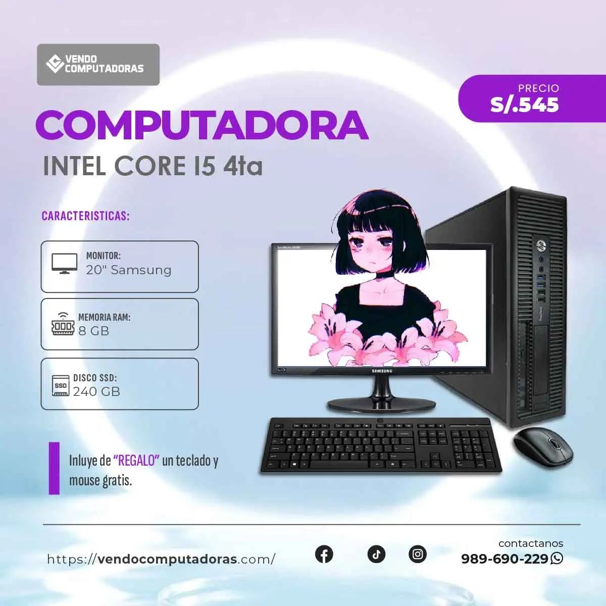  Potencia Garantizada Computadoras listas para trabajar 