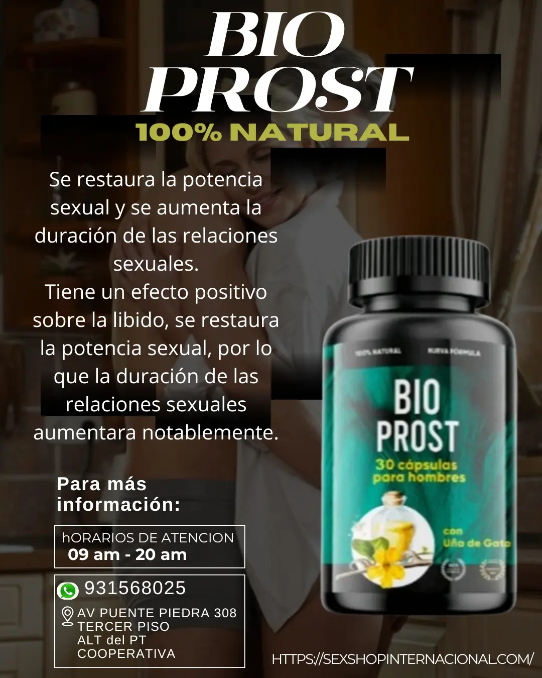 ORIGINAL BIOPROST es un suplemento 100 natural