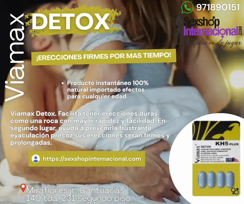POTENCIA Y DURACION EN CADA ERECCION CON VIAMAX DETOX