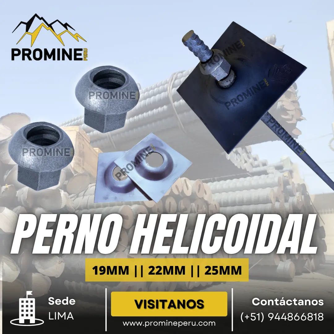 PERNO HELICOIDAL Anclaje resistencia acero