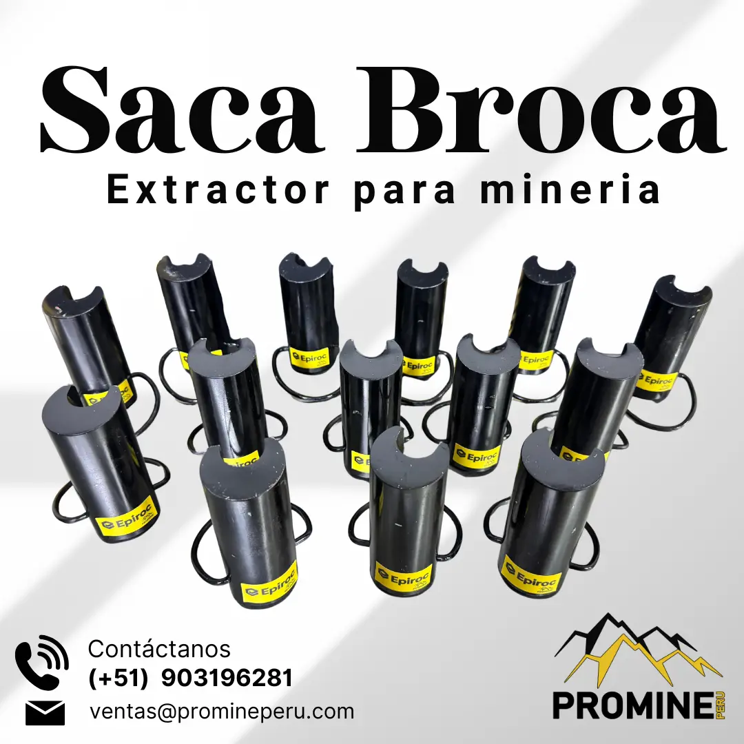 SACA BROCA - EXTRACTOR PARA MINERÍA - SOPORTE EN MINA 