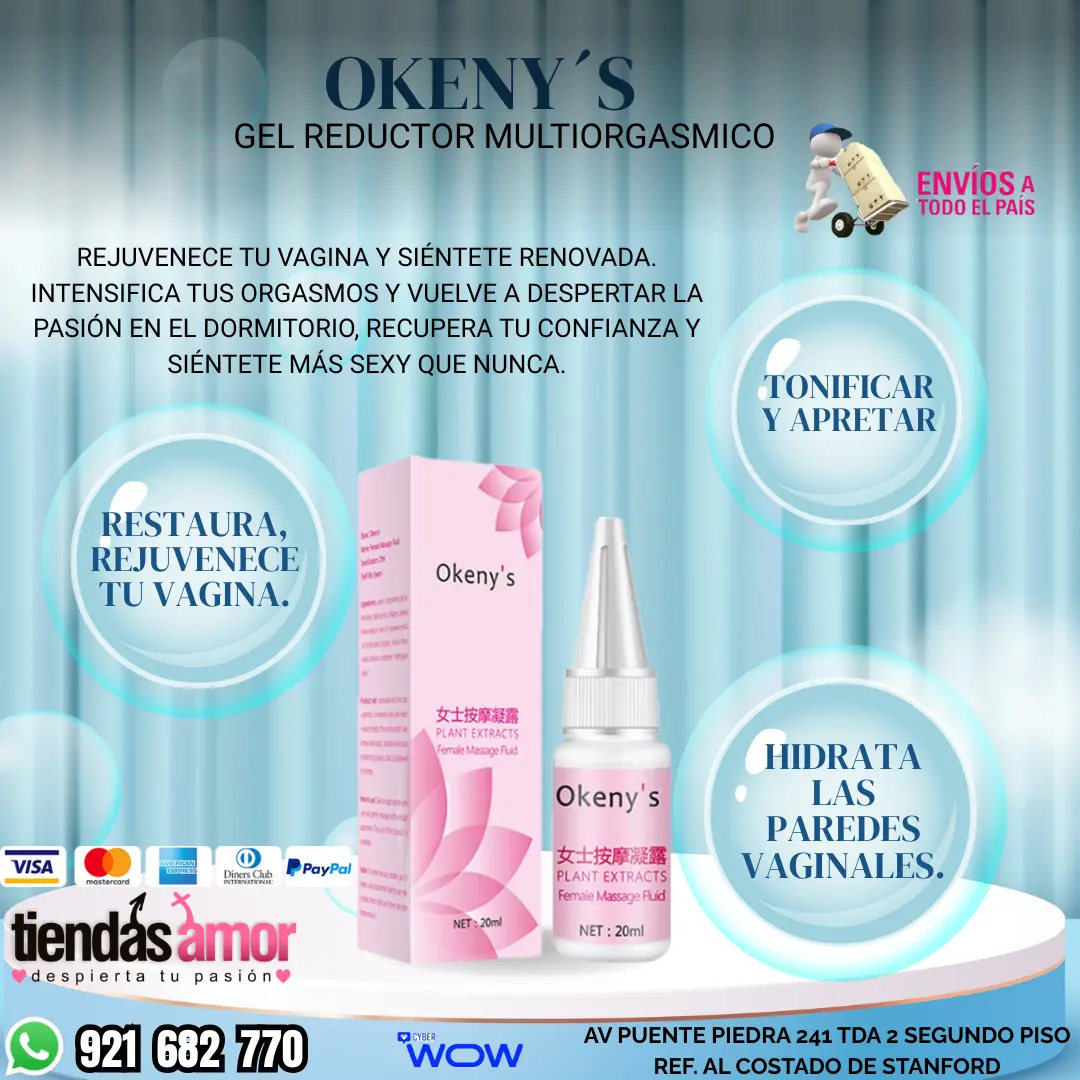 Okenys Gel Reductor Multiorgasmico Restaura Rejuvenece 
