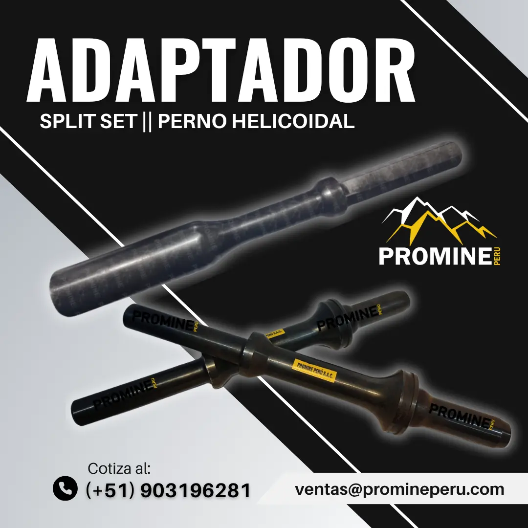 ADAPTADOR SPLIT SET - PERNO HELICOIDAL 