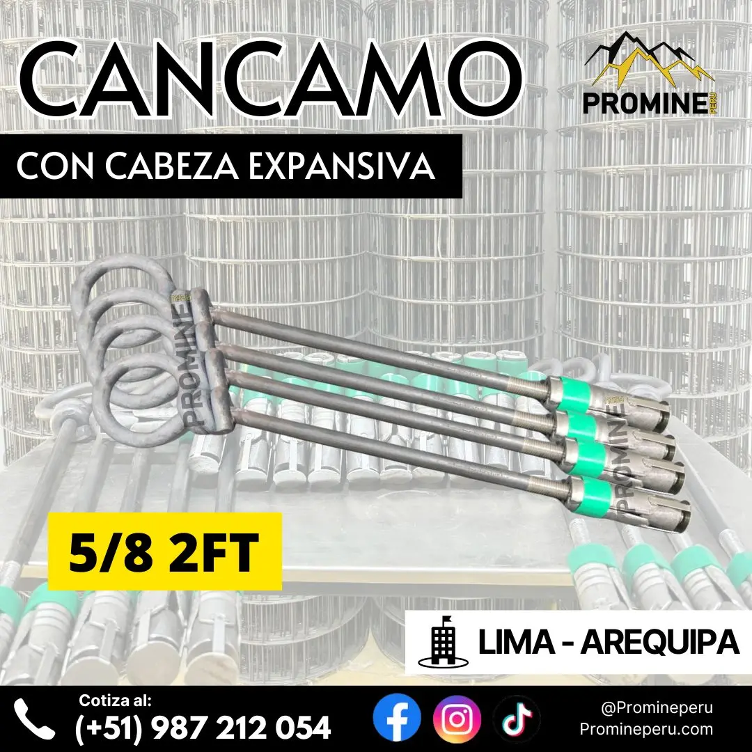 Anclaje con Cáncamo de 5 8 x 2FT Resistencia y Seguridad
