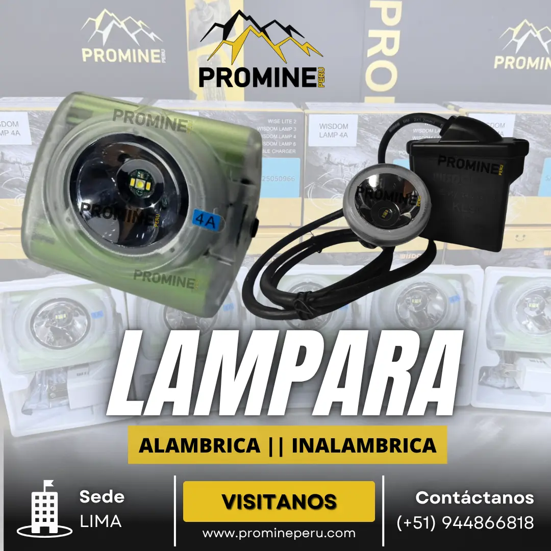 LÁMPARAS MINERAS Iluminación confiable . mina lima
