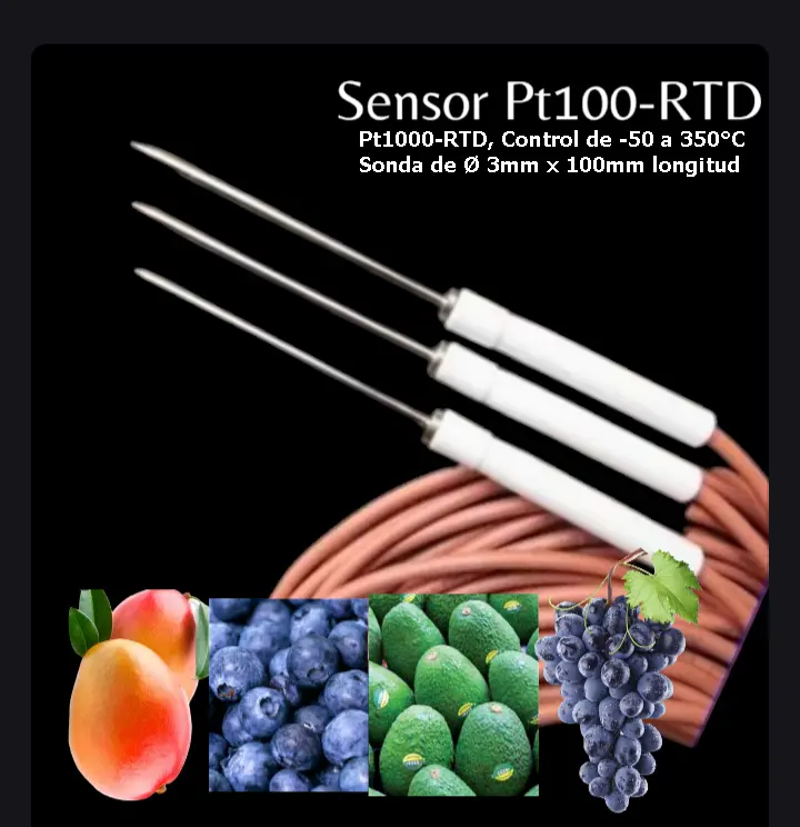 Sensores de temperatura Pt100-RTD