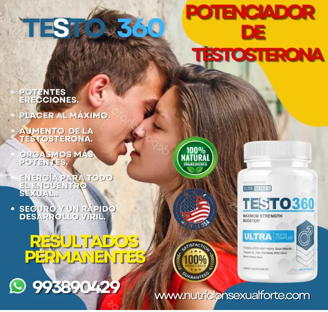 TESTO360 AUMENTA LA TESTOSTERONA SEXSHOP TIENDAS AMOR