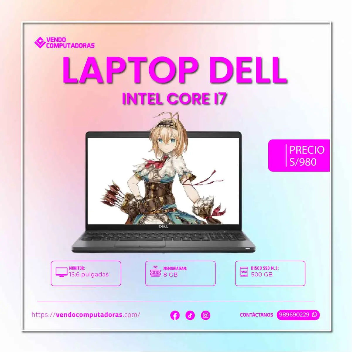  Laptop Rápida Elegante y a tu Alcance