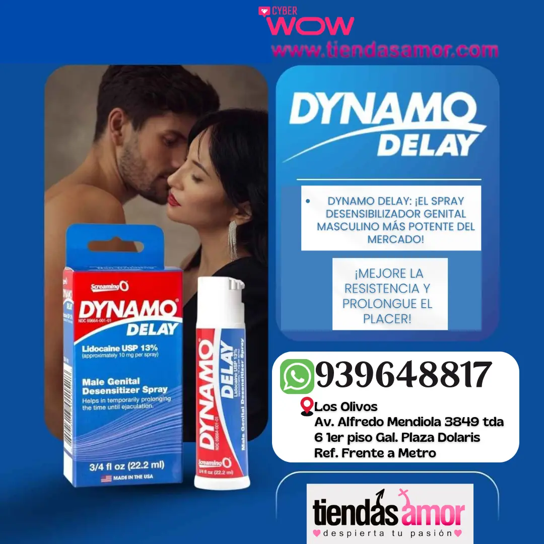 SPRAY DYNAMO DELAY TE AYUDA A COMBATIR LA EYACULACION PRECOZ