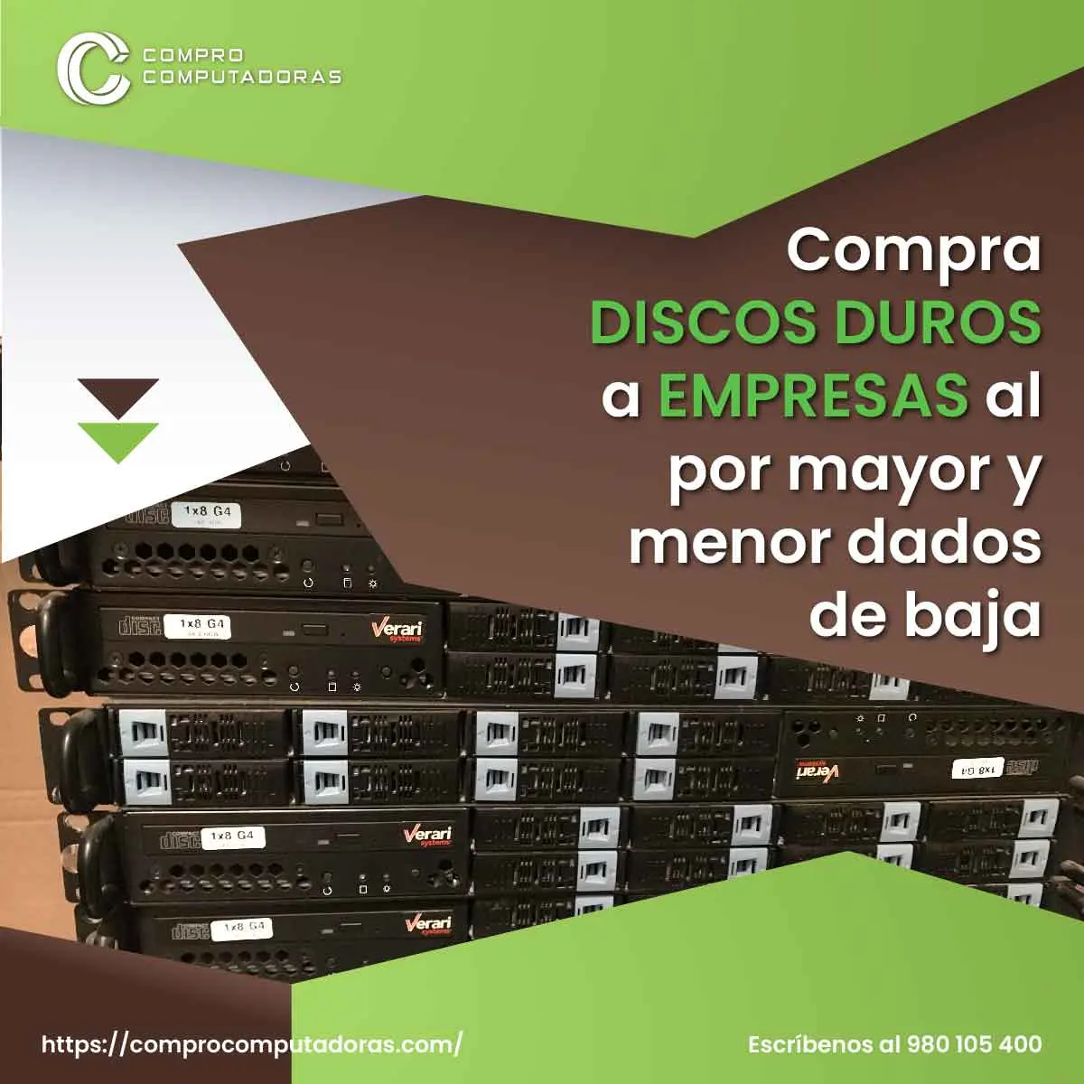 TIENES DISCOS DUROS ANTIGUOS LO COMPRAMOS 