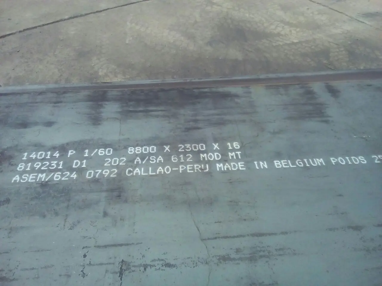 OFERTA SUPER ESPECIAL DE PLANCHAS ASTM ASME A612 Europa 