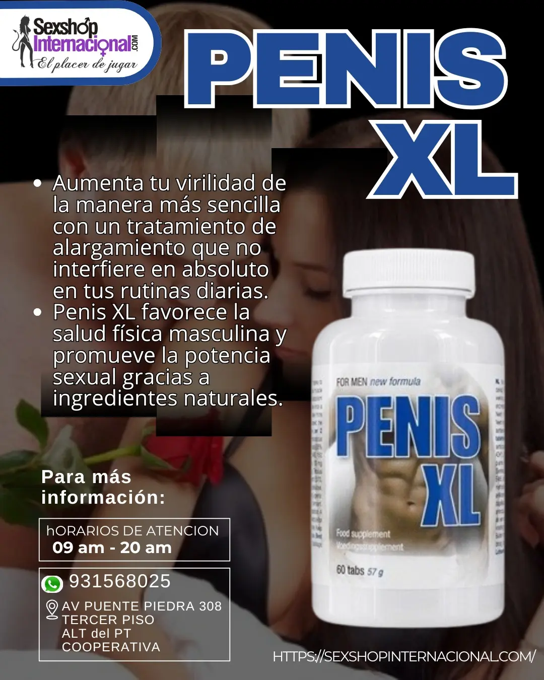 Penis XL ALARGA Y ENGRUESA EL MIENBRO VIRIL -TIENDAS AMOR