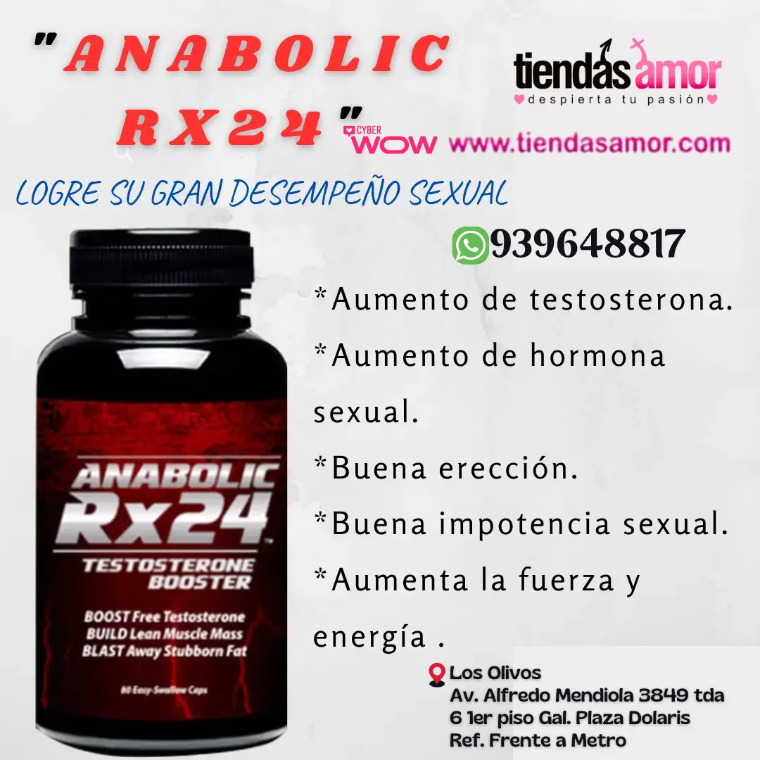 Anabólico Rx24 alto rendimiento SEXUAL Y DESARROLLO