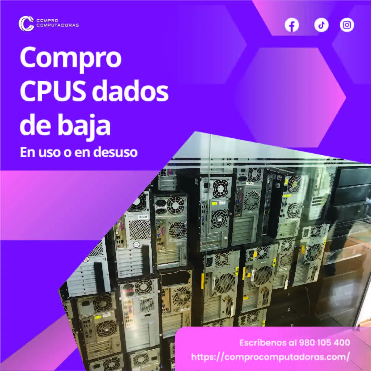TIENES CPU LO COMPRAMOS 