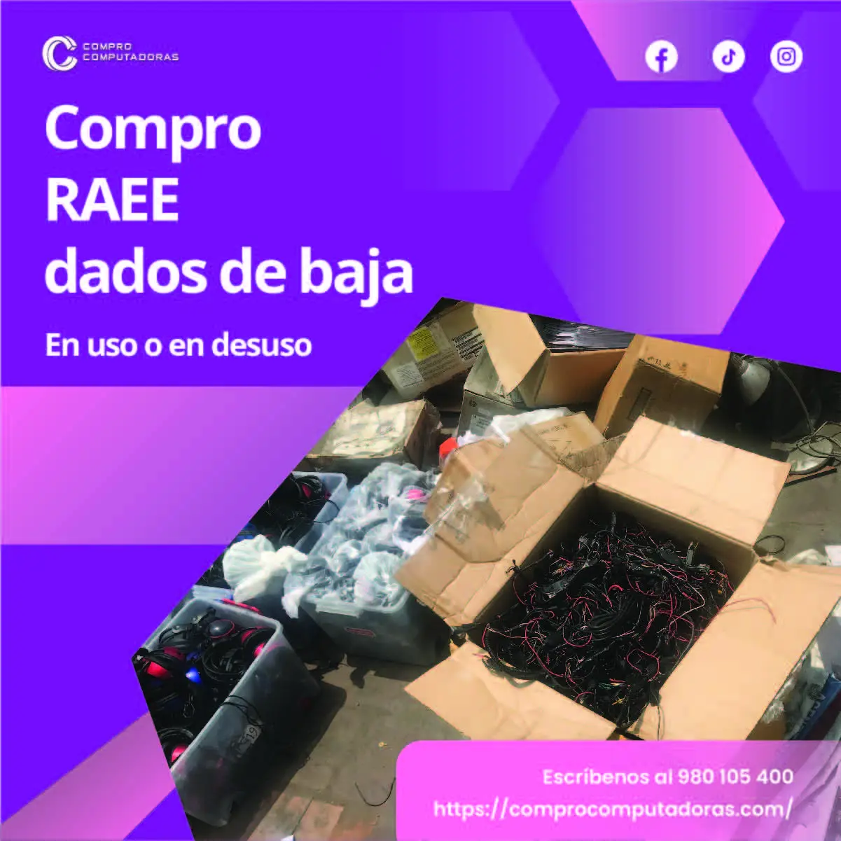 TIENES RAEE ACUMULADO LO COMPRAMOS 