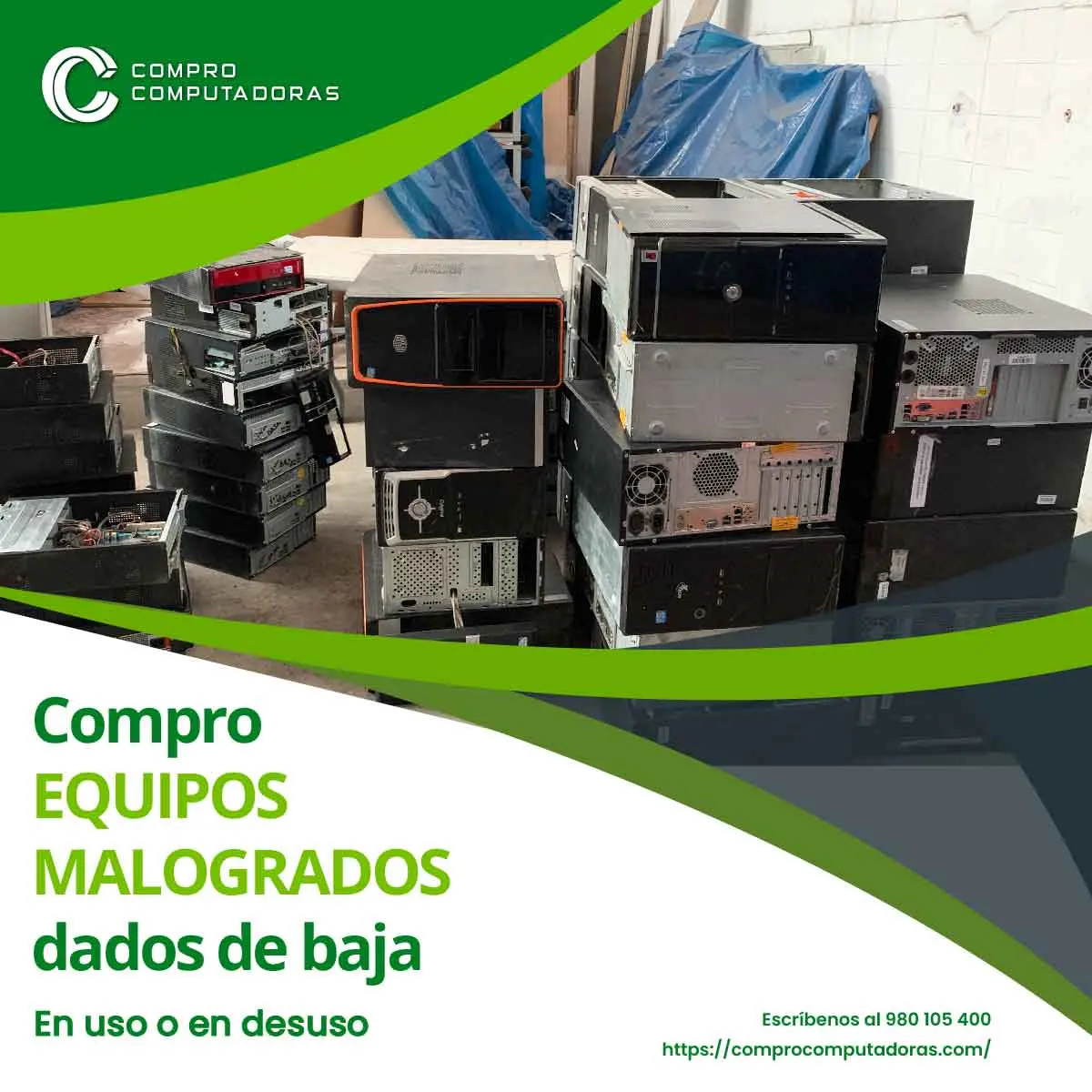 Compra de computadoras viejas con pago justo en Lima