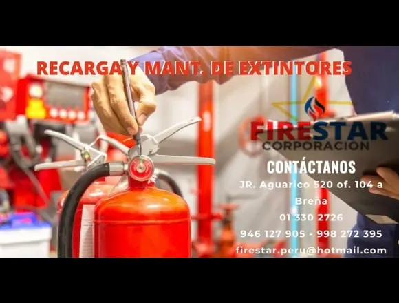 Recarga de Extintores en Ancon 981322546