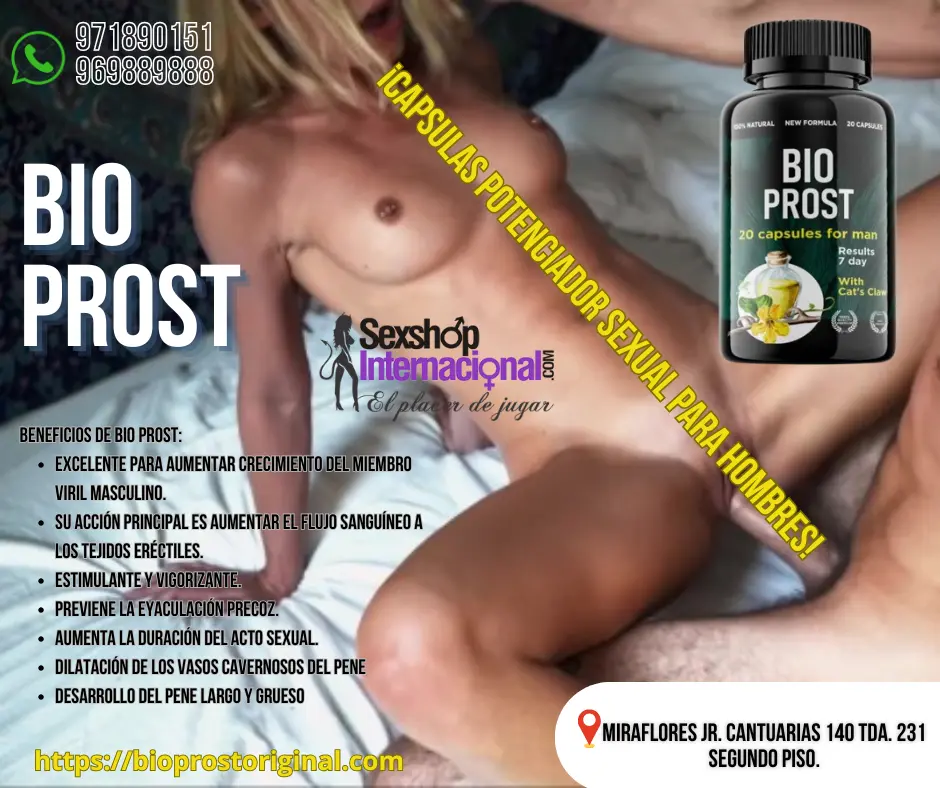POTENCIA TU VIENESTAR SEXUAL CON BIO PROST ORIGINAL LIMA