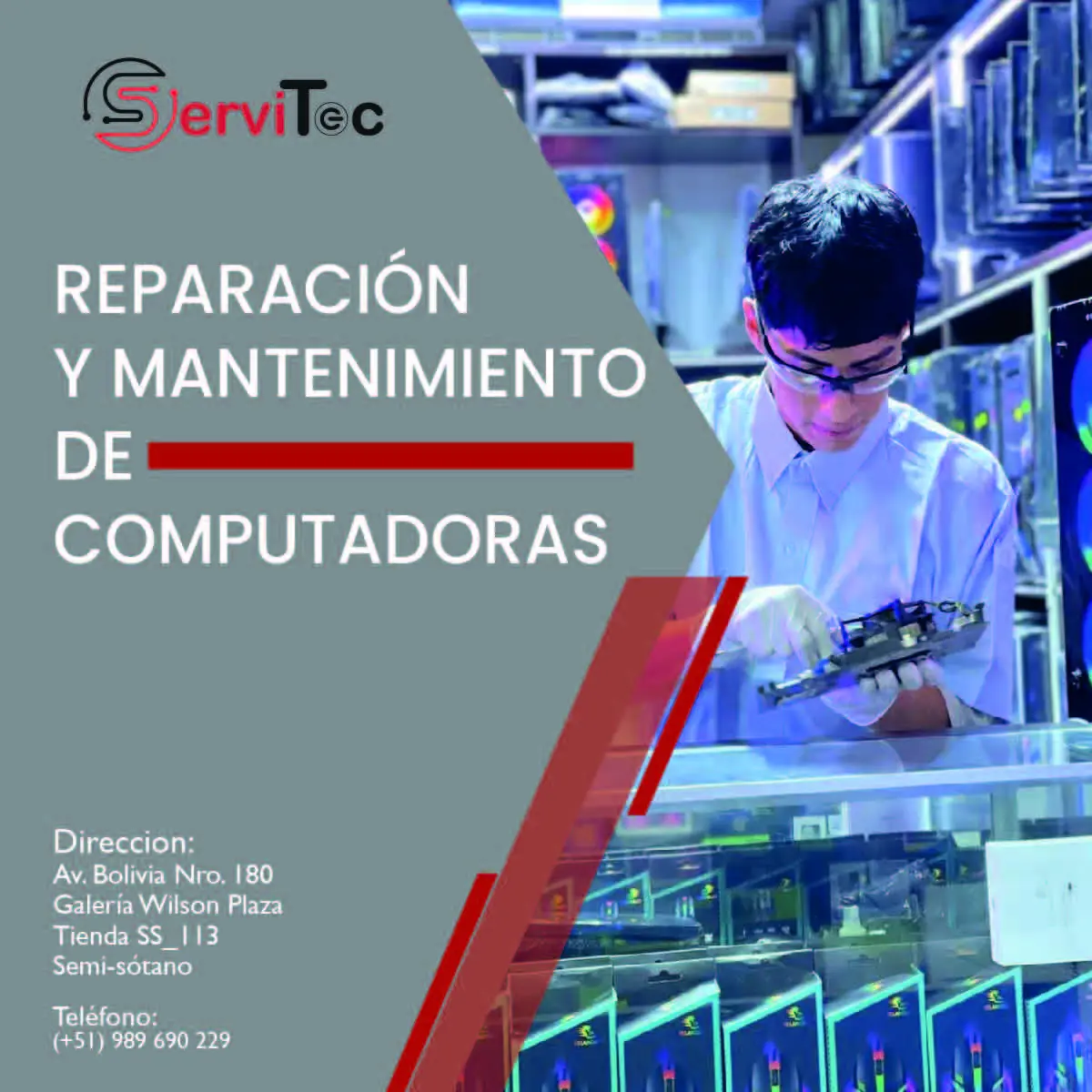 SERVICIO DE REPARACIÓN DE PC Y LAPTOPS