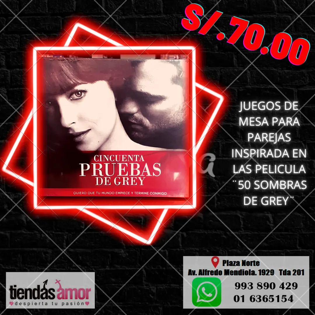 50 pruebas de grey tiendas amor