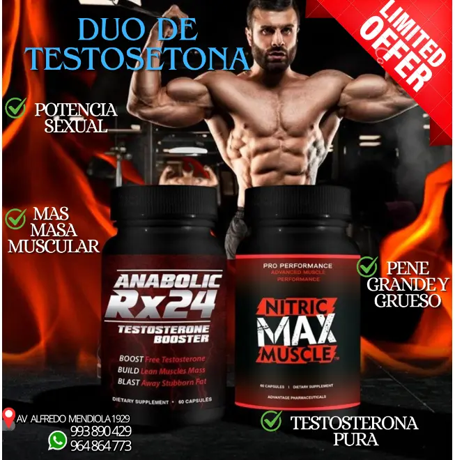 ANABOLIC RX 24 AUMENTA LA POTENCIA tiendas amor