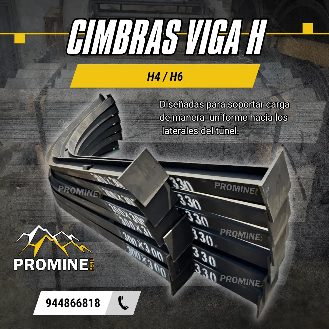 Cimbra Estructura metálica soporte subterráneo