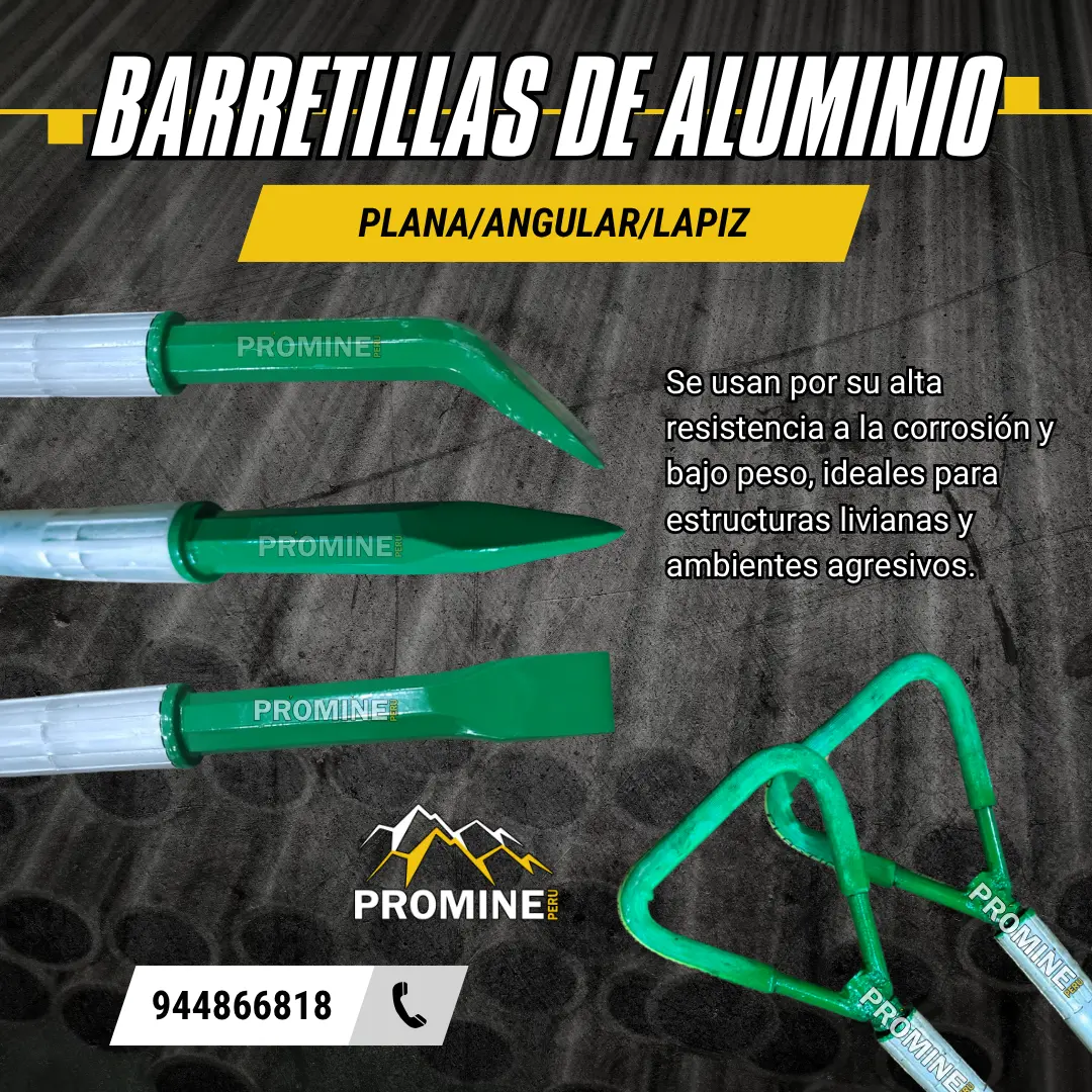 Barretillas de Aluminio ligera para desquinche