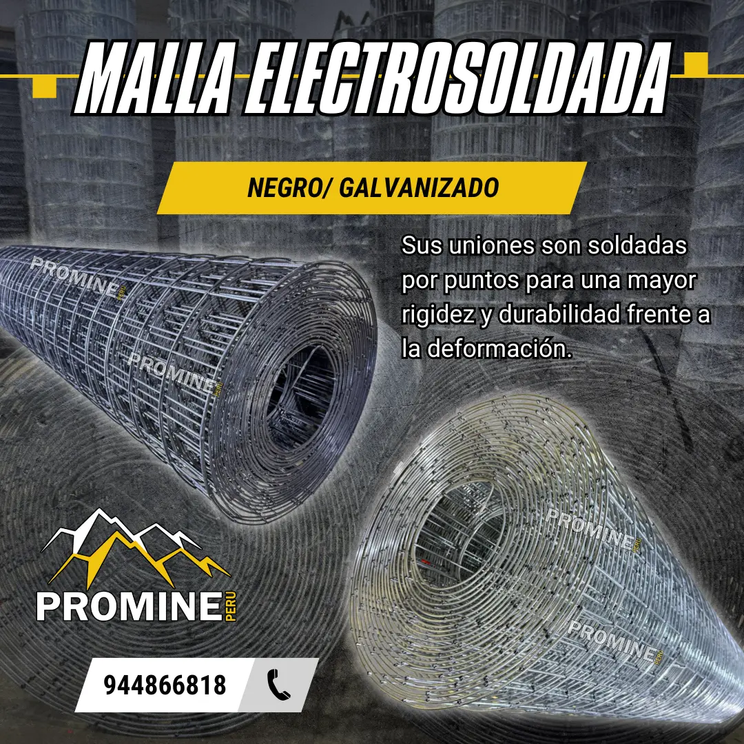 Mallas Electrosoldadas para Mina cocada 3x3