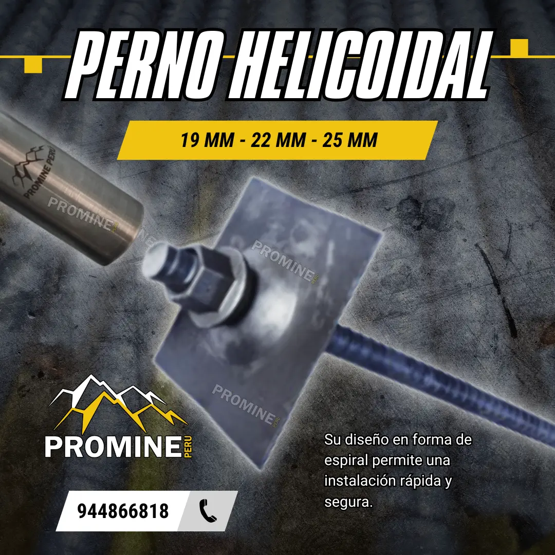 Perno Helicoidal para Anclaje Subterráneo