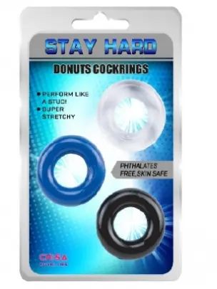 ANILLOS RETARDANTE DE DONUT STAY HARD PACK 3 