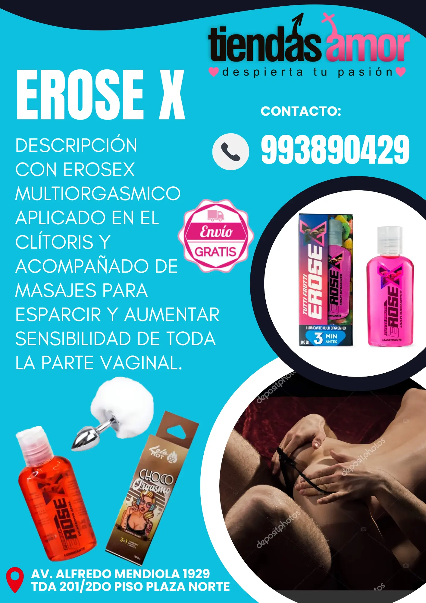 EROSE X lubricante comestible 