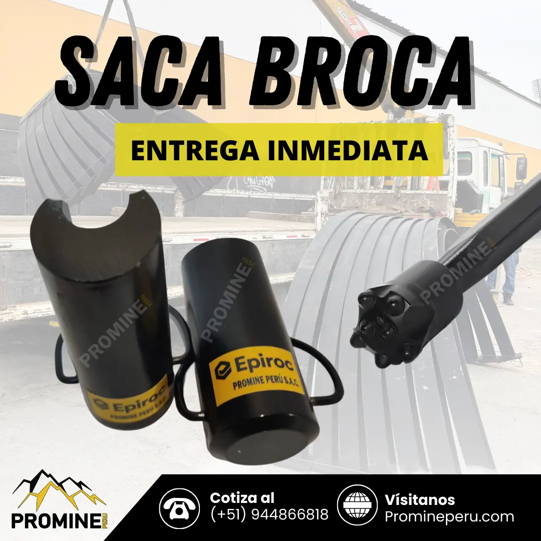 Saca Broca en Stock para Minería Peru