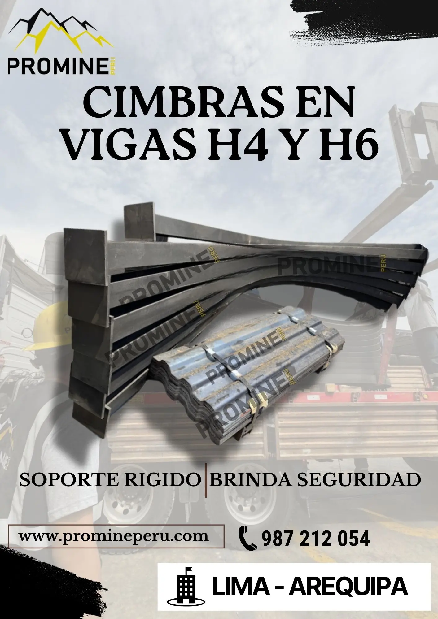 Cimbra Segura y Eficiente para Vigas H4 y H6