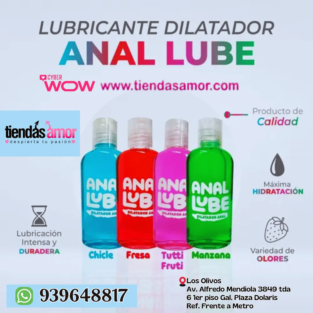 Lubricación intensa y de larga duración anal lube