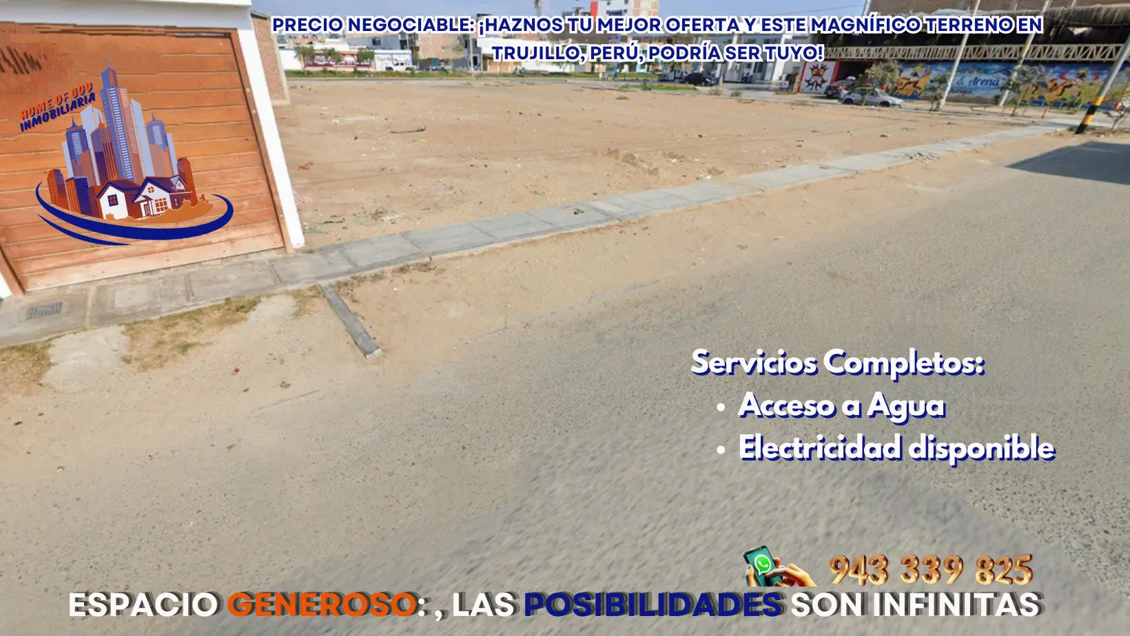 TERRENO CERCA DE LA ESQUINA A LA VENTA TRUJILLO las Orquí