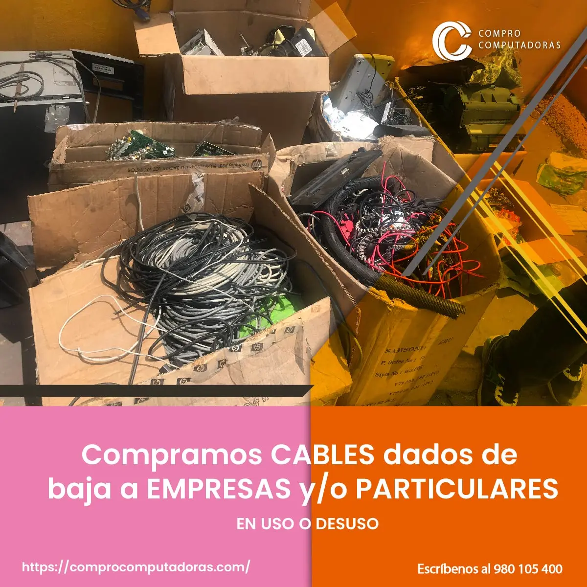 TIENES CABLES ELECTRICOS EN DESUSO LO COMPRAMOS 