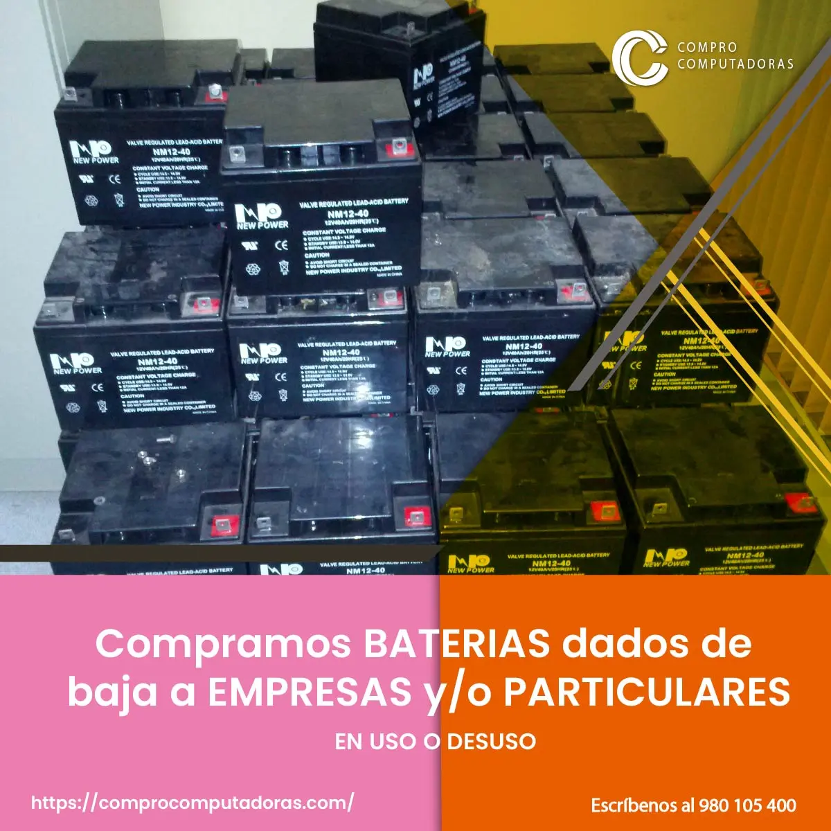 TIENES BATERIAS EN DESUSO LO COMPRAMOS 