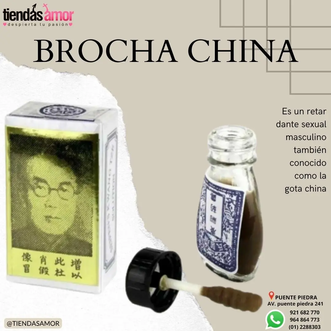 Brocha China Original Retardante Masculino real y efectiva p