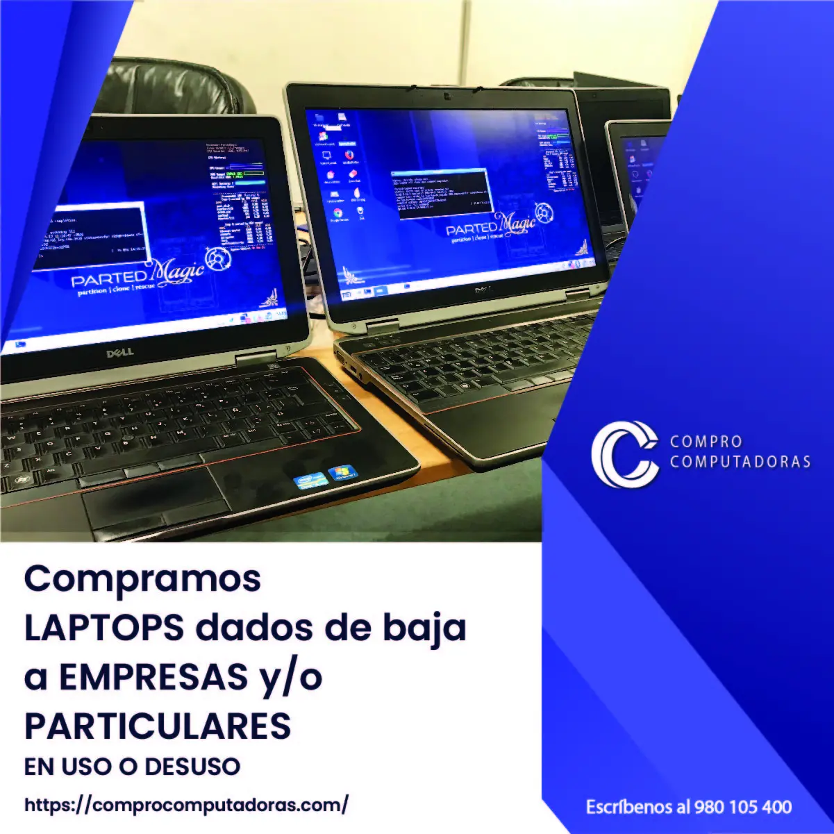Compra de computadoras para reciclaje en Lima