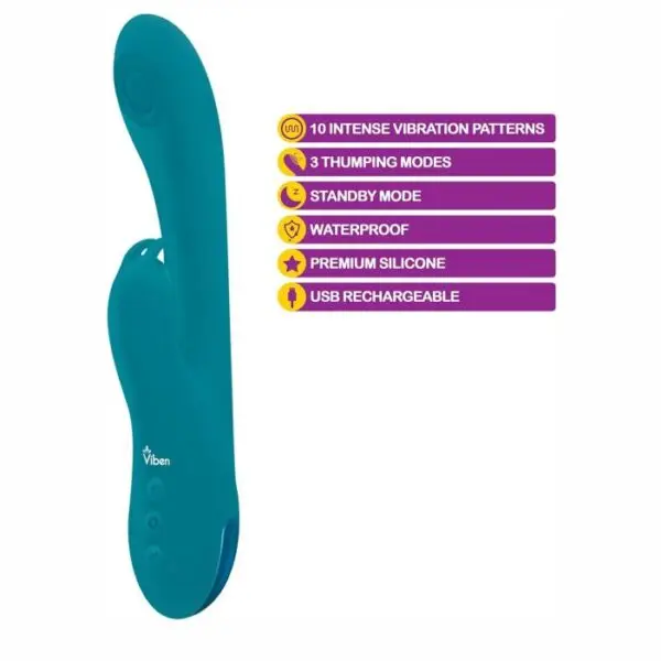 A VIBRADOR VIBEN RAZZLE 10 FUNCIONES PODEROSAS