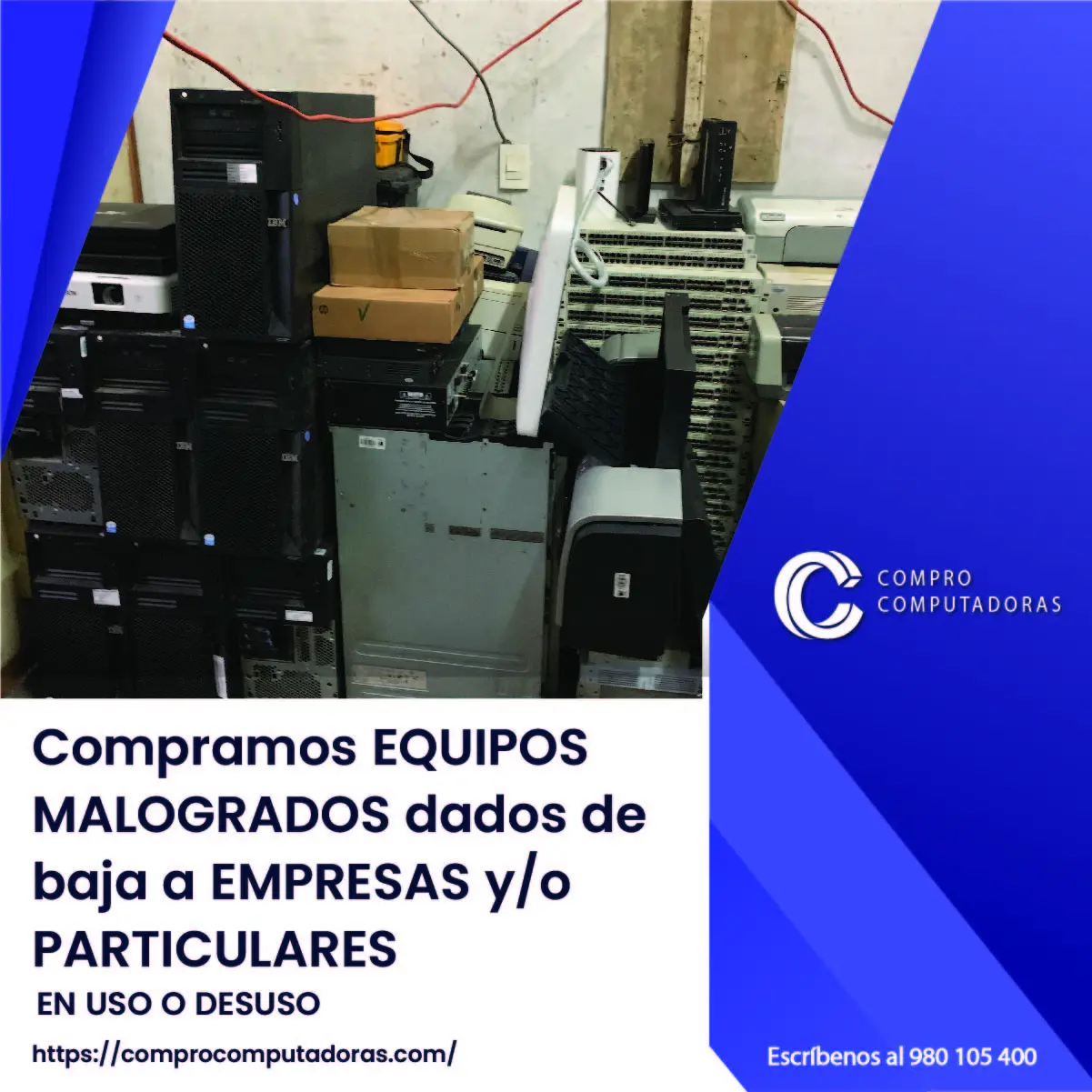 TIENES EQUIPOS MALOGRADOS LO COMPRAMOS 