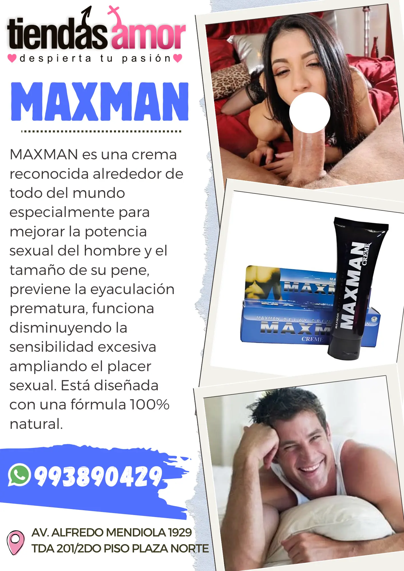 CREMA MAXMAN GRUESO LARGO DURA EN LA CAMA