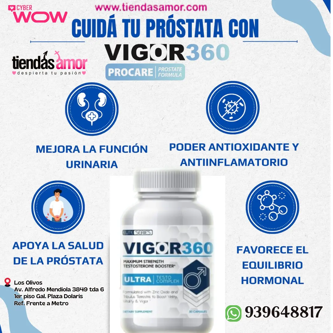 Vigor 360 Combate la impotencia sexual y la eyaculación prec