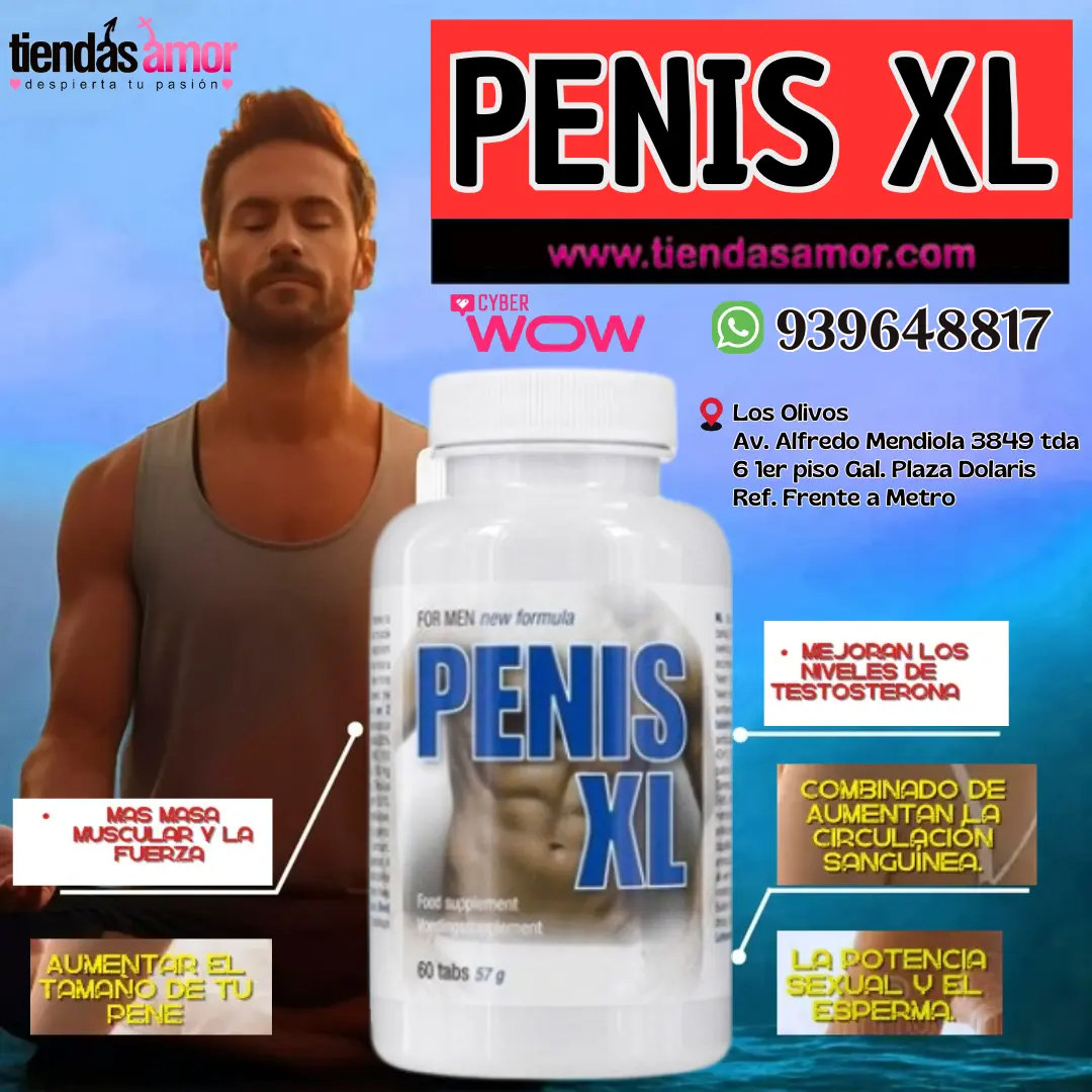 Penis XL Cápsulas Aumento MEJORA LA CIRULACIÓN SANGUÍNEO