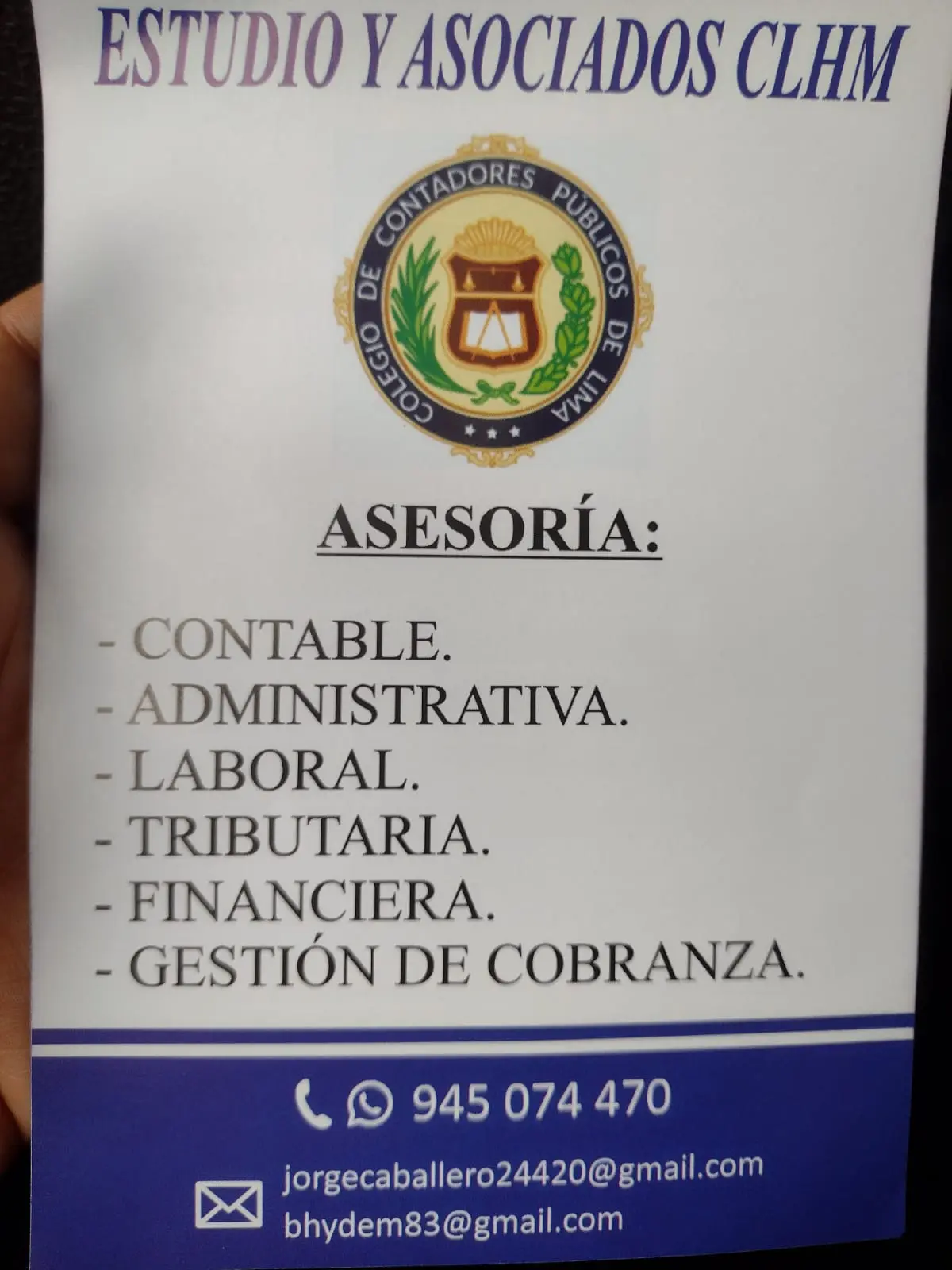 Soy Contador Público Colegiado