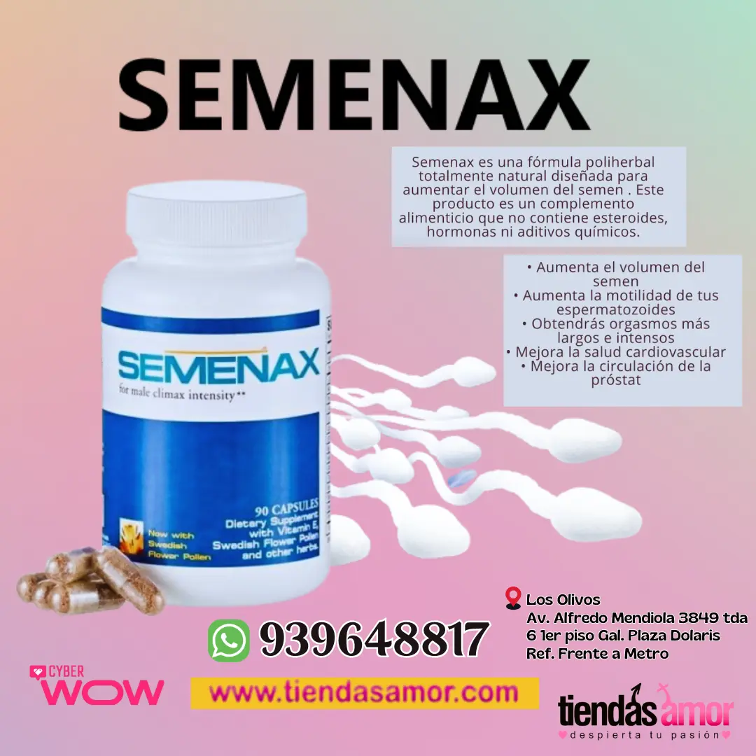 Semenax 90 pastillas Disfrutarás de la GRAN acción de bombeo