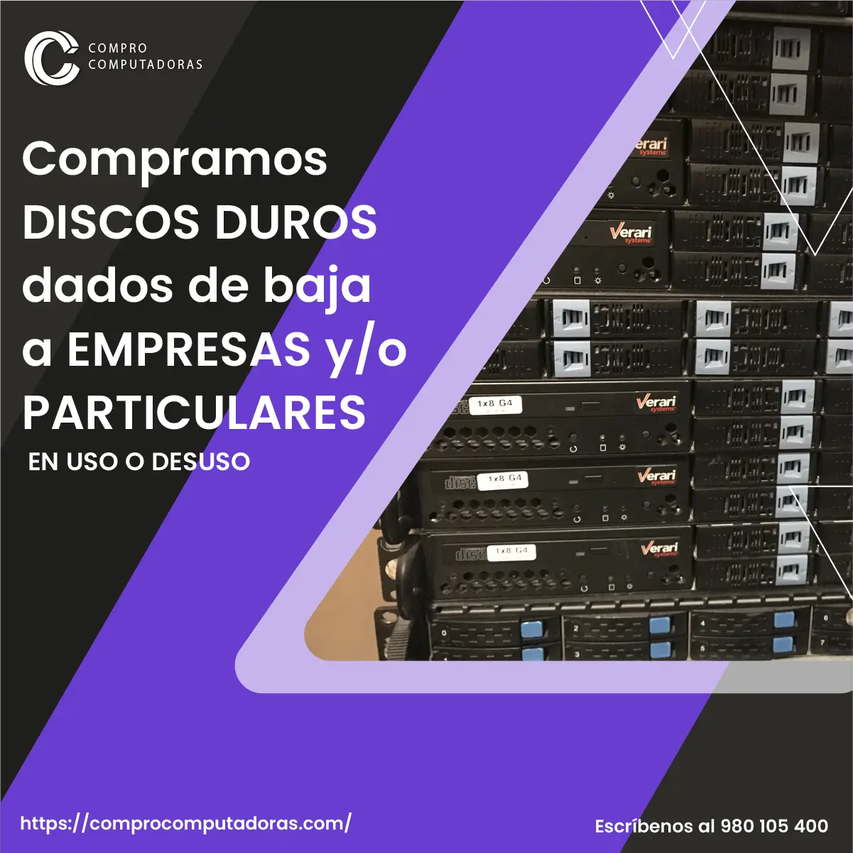 TIENES DISCOS DUROS ANTIGUOS LO COMPRAMOS 